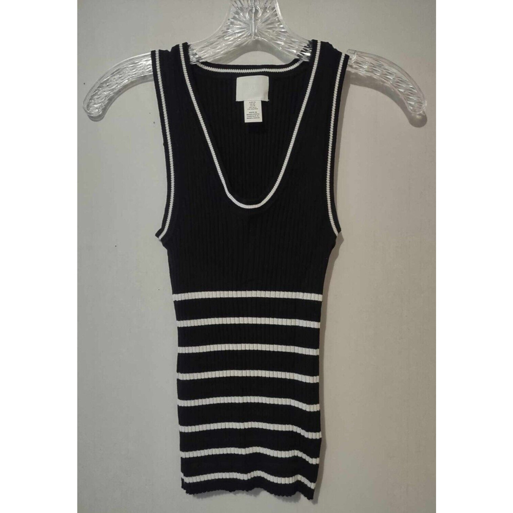 H&M | Black & White Striped Tank Size XS